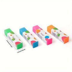 4pcs Colorful Erasers Clean Without Traces Stationery Learning