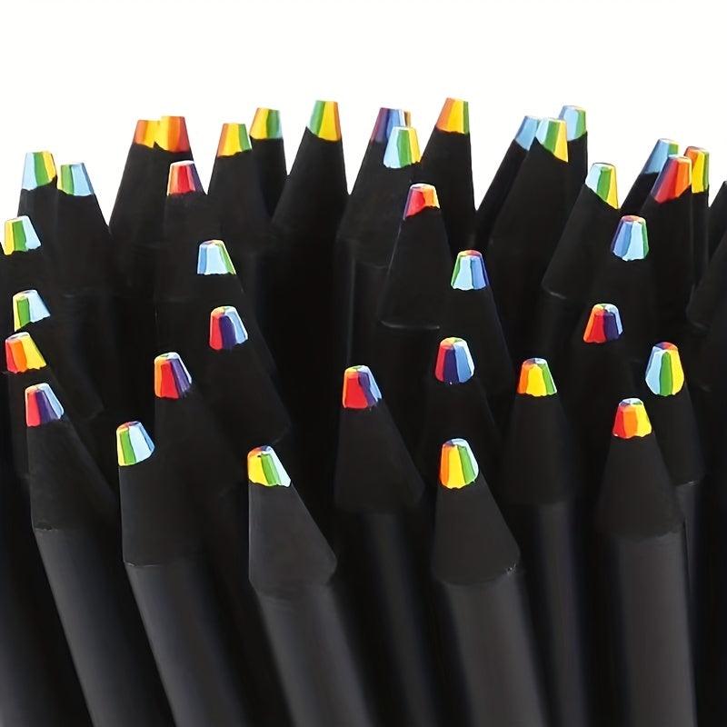 7 Gradient Rainbow Jumbo Colored Pencil For Art