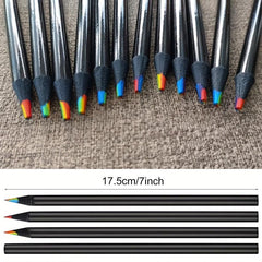 7 Gradient Rainbow Jumbo Colored Pencil For Art