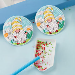 2pcs Santa Coaster DIY Diamond Painting Car Coaster Car Interior Accessories