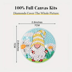 2pcs Santa Coaster DIY Diamond Painting Car Coaster Car Interior Accessories