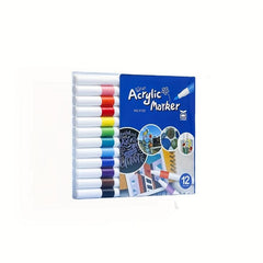 Water Soluble Acrylic Markers 48 Colors Bright Professional Ink Quick Dry