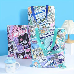 Big Eared Dog Comic Wind Canvas Shoulder Bag for Female Students