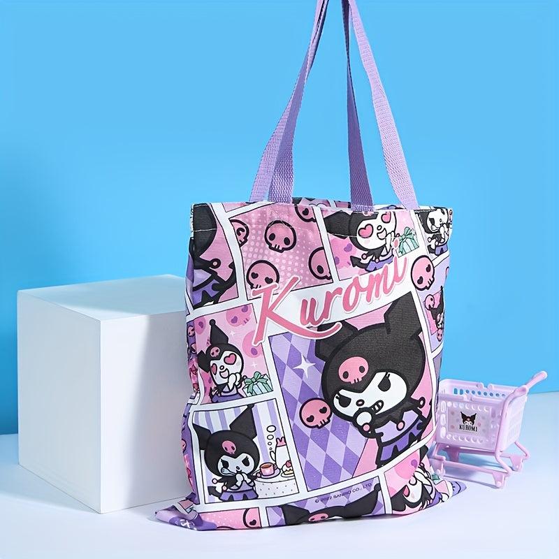 Big Eared Dog Comic Wind Canvas Shoulder Bag for Female Students