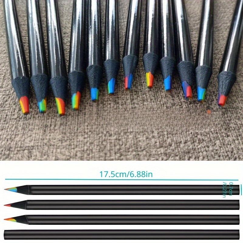 10pcs Blackwood Rainbow Pens 7 Colors Core DIY Graffiti Pencils
