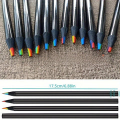 10pcs Blackwood Rainbow Pens 7 Colors Core DIY Graffiti Pencils