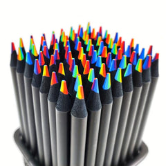 10pcs Blackwood Rainbow Pens 7 Colors Core DIY Graffiti Pencils