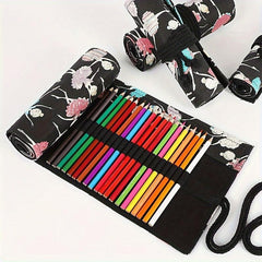 12 Slot Pencils Wrap Roll Colored Pencils Organizer