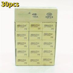 30pcs Student Exam Eraser Brick Art Painting Eraser 4b Eraser Learning Yellow