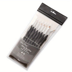 8pcs Hook Line Pen With Elbow Nylon Hair Painting Pen