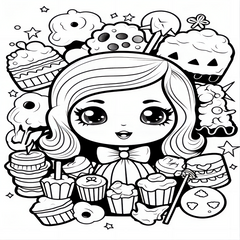 Sweet Halloween Coloring Book For Children - 14.5x21cm - Holiday Party Gift