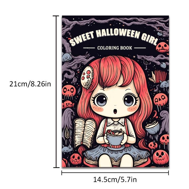 Sweet Halloween Coloring Book For Children - 14.5x21cm - Holiday Party Gift