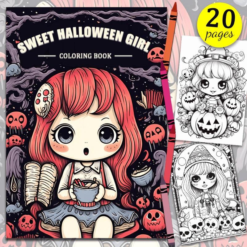 Sweet Halloween Coloring Book For Children - 14.5x21cm - Holiday Party Gift