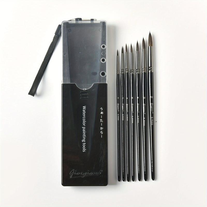 7pcs Watercolor Paint Brushes Set