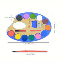 12 Colors Gouache Paint Set for Beginners Watercolor Painting Pigment 2 Boxes