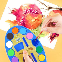 12 Colors Gouache Paint Set for Beginners Watercolor Painting Pigment 2 Boxes
