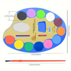 12 Colors Gouache Paint Set for Beginners Watercolor Painting Pigment 2 Boxes