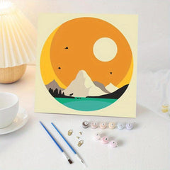 Pine Log Picture Frame Painting Kit 11.8in x 11.8in