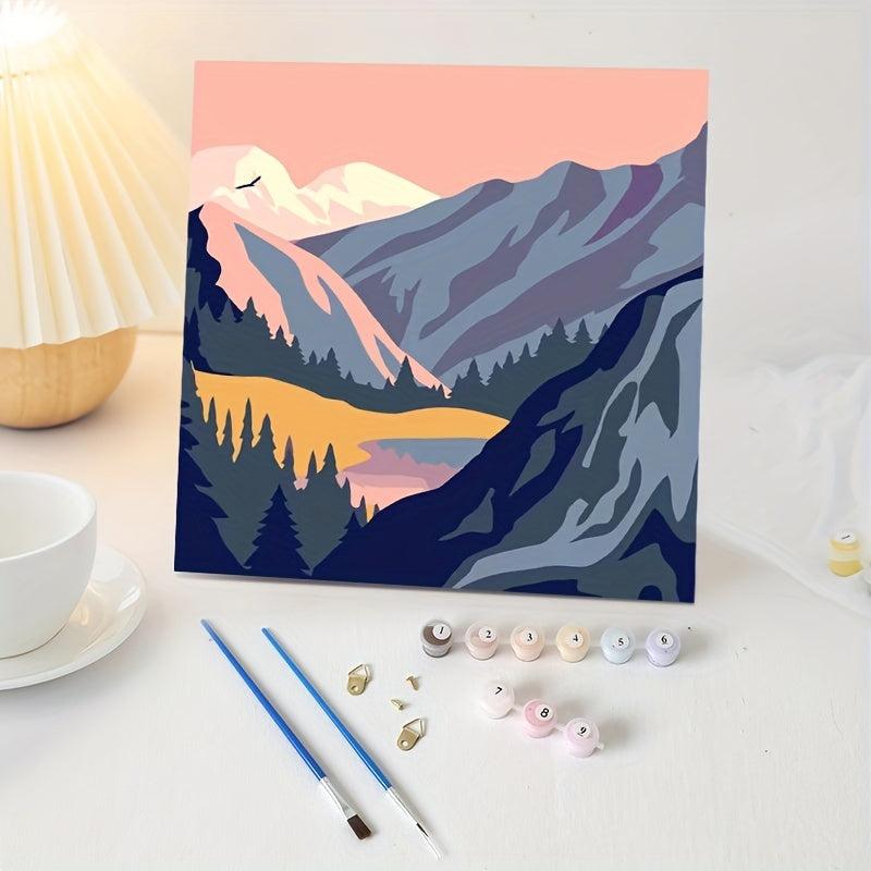 Pine Log Picture Frame Painting Kit 11.8in x 11.8in