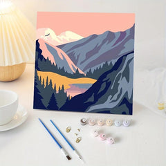Pine Log Picture Frame Painting Kit 11.8in x 11.8in