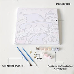 Pine Log Picture Frame Painting Kit 11.8in x 11.8in