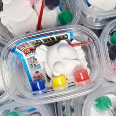 2pcs Kids Coloring DIY Plaster Toys with Paintbrush Random Style
