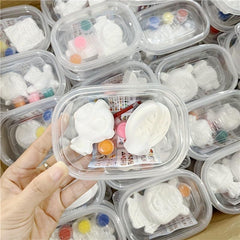 2pcs Kids Coloring DIY Plaster Toys with Paintbrush Random Style