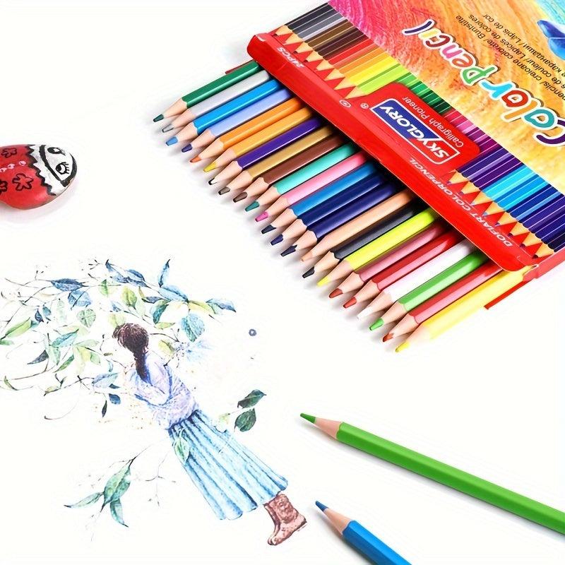 24 Colors Painting Pencils Colored Pencils Set Art Stationery