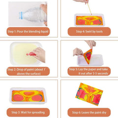 Marbling Paint Art Kit Arts And Crafts Kits Art Set Paint Gift