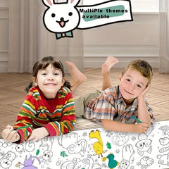 Doodle Scroll Height Ruler 3-in-1 Painting Paper Roll