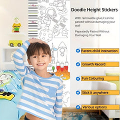 Doodle Scroll Height Ruler 3-in-1 Painting Paper Roll