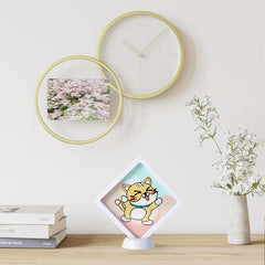 Framed DIY Diamond Painting Cat Unicorn Craft