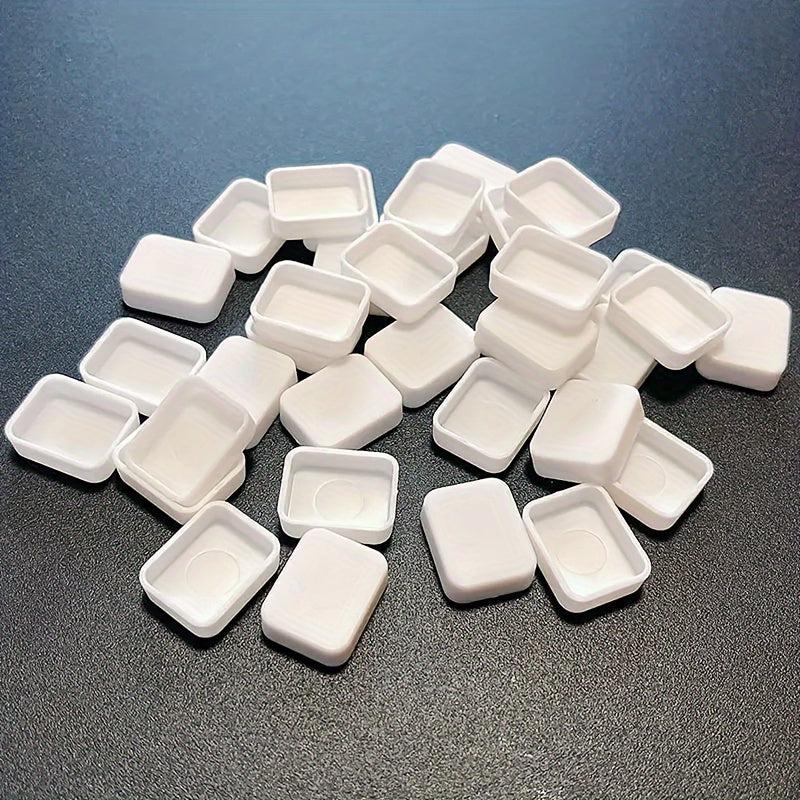 30pcs 1ml Watercolor Pigments Pot Mini Half Plate Acrylic Watercolor Easy Clean