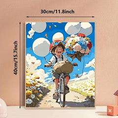 DIY Digital Painting Cartoon Hand Painting Bedroom Decoration