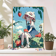DIY Digital Painting Cartoon Hand Painting Bedroom Decoration