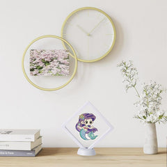 1pc Framed DIY Diamond Painting Ornament Double sided Cartoon Mermaid Craft