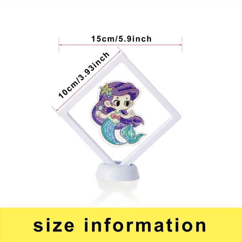 1pc Framed DIY Diamond Painting Ornament Double sided Cartoon Mermaid Craft