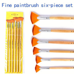 Fan Gouache Pen Set Painting Fishtail Pen Pigment Pen Acrylic Painting Pen
