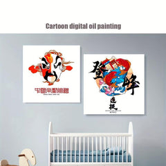Chinese Style Digital Painting Wall Art Decor