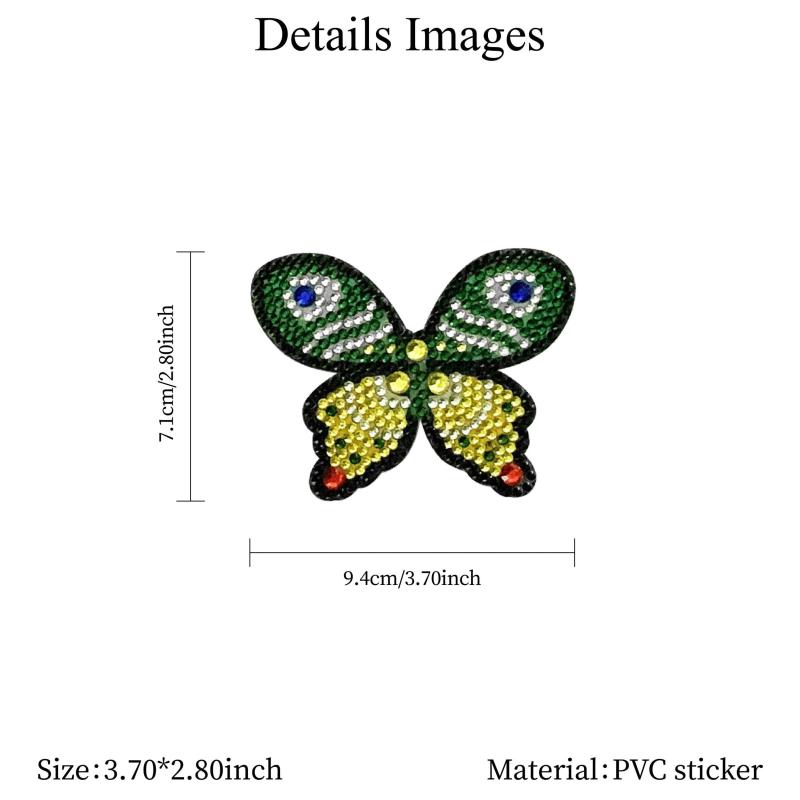 5pcs Butterfly Diamond Painting Stickers DIY Craft Supplies