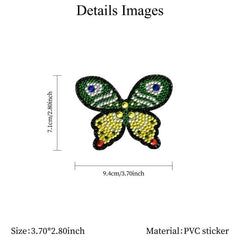 5pcs Butterfly Diamond Painting Stickers DIY Craft Supplies