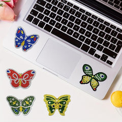 5pcs Butterfly Diamond Painting Stickers DIY Craft Supplies