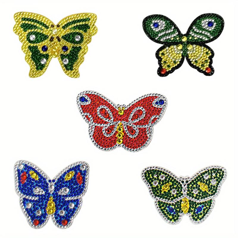5pcs Butterfly Diamond Painting Stickers DIY Craft Supplies