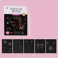 5pcs Rainbow Scratch Paper Set 14x10 for Adults