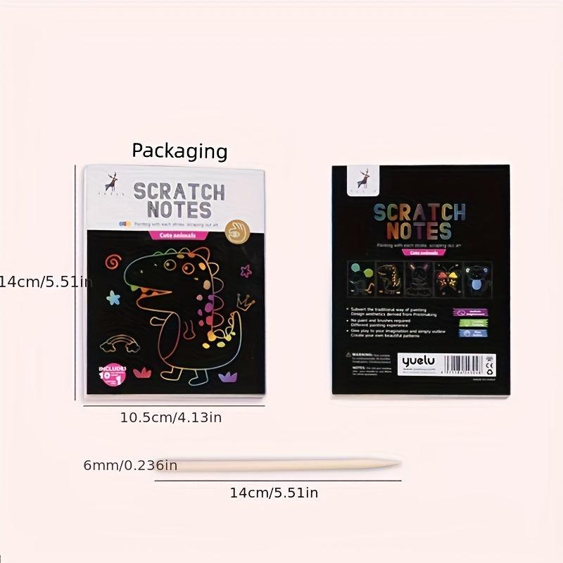 5pcs Rainbow Scratch Paper Set 14x10 for Adults