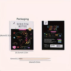 5pcs Rainbow Scratch Paper Set 14x10 for Adults