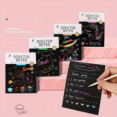5pcs Rainbow Scratch Paper Set 14x10 for Adults