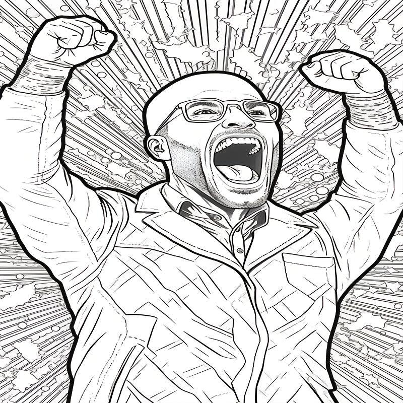 Anxiety Theme Adult Coloring Book - Christmas Halloween Holiday Party Gift