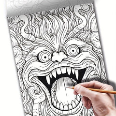 Anxiety Theme Adult Coloring Book - Christmas Halloween Holiday Party Gift