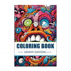 Anxiety Theme Adult Coloring Book - Christmas Halloween Holiday Party Gift